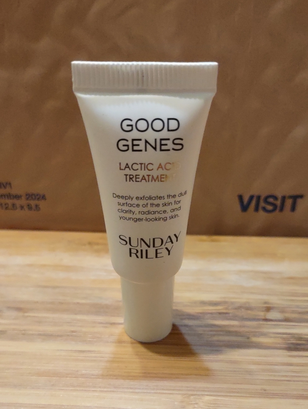 3 For $12.00 Sunday Riley Good Genes Lactic Acid Peel Tube - White